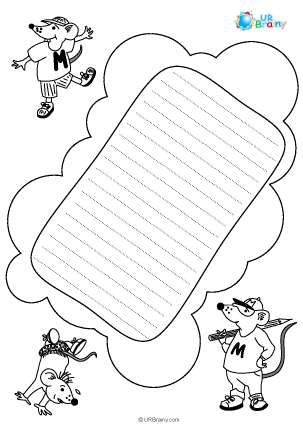 Preview of worksheet Rats letter paper (black and white)