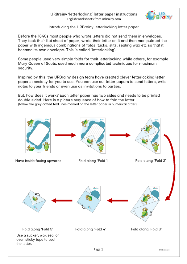 Preview of 'Important: letter paper instructions'