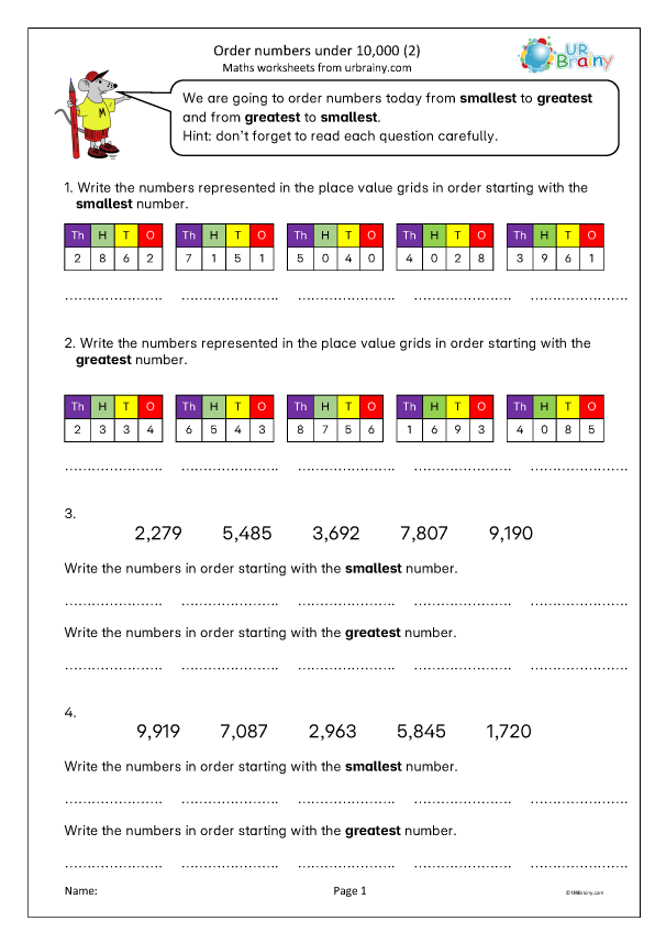 Preview of 'Order numbers under 10,000 (2)'