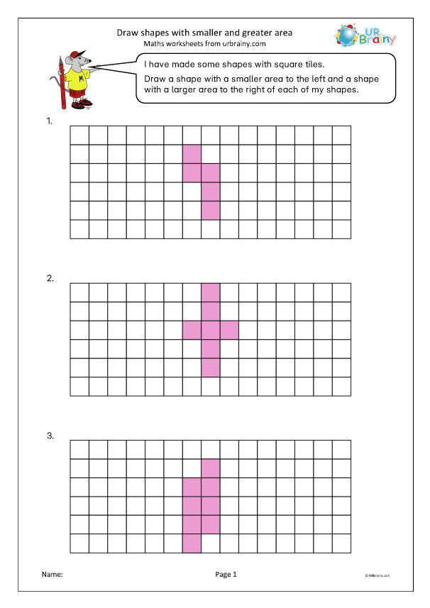 Preview of 'Draw shapes with smaller and greater area'