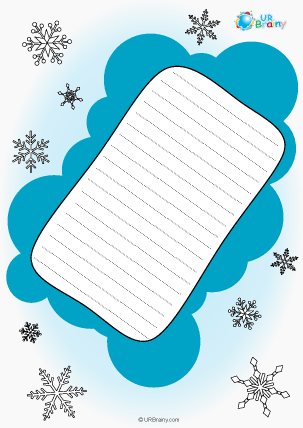 Preview of worksheet Letter locking featuring snowflakes (colour)