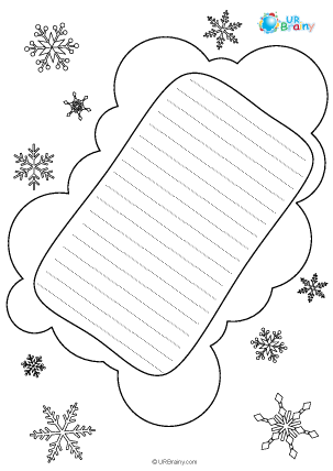 Preview of worksheet Letter locking featuring snowflakes (black and white)