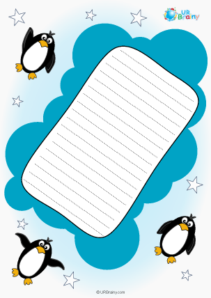 Preview of worksheet Letter locking featuring penguins (colour)