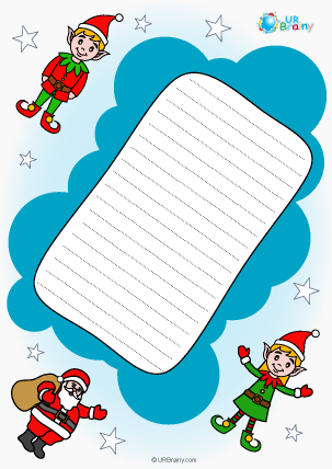 Preview of worksheet Letter locking featuring Christmas (colour)