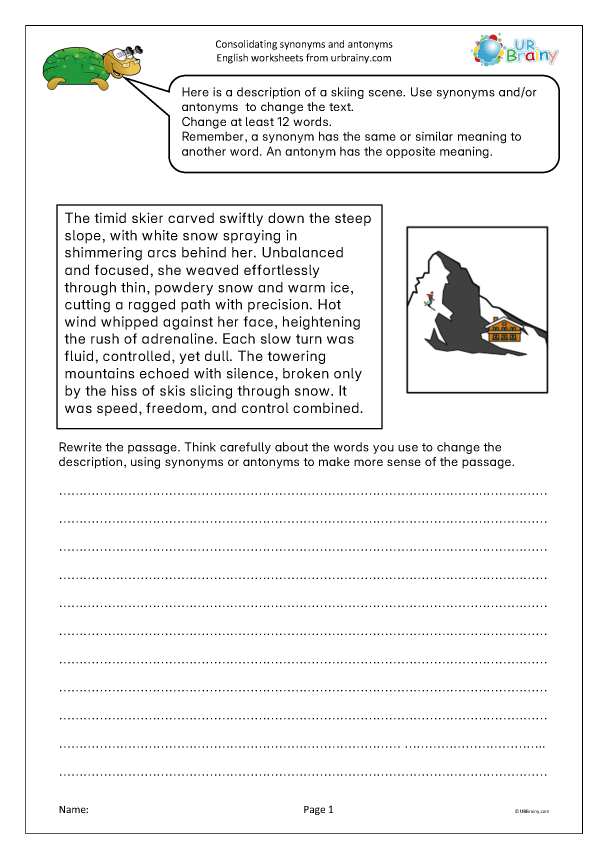 Preview of 'Consolidate synonyms: improve the passage'