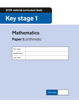 Preview of worksheet 2025 KS1 Mathematics Paper 1 Arithmetic