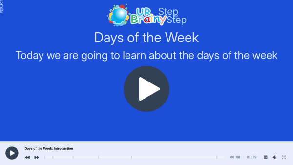 Preview of 'Days of the week'