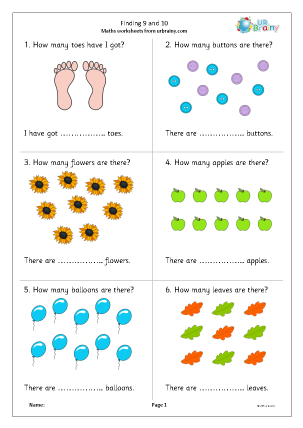 Preview of worksheet Finding 9 and 10