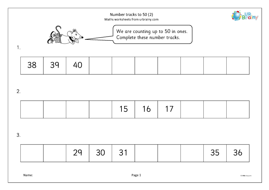 Preview of 'Number tracks to 50 (2)'