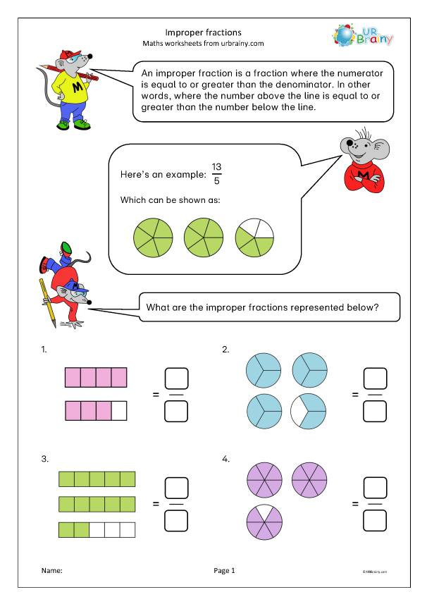 Preview of 'Improper fractions'