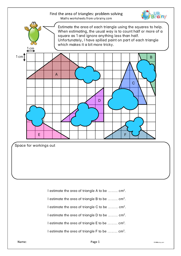 Preview of 'Area of triangles: problem solving'
