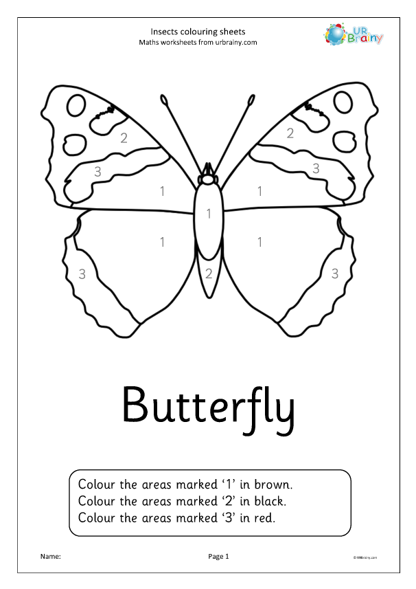 Preview of 'Insects Colouring Sheets'
