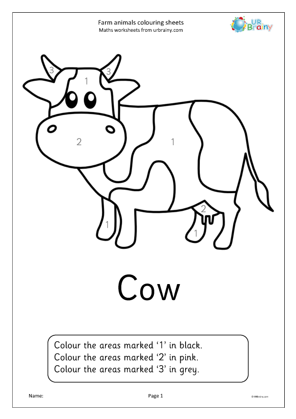 Preview of 'Farm animal colouring sheets'