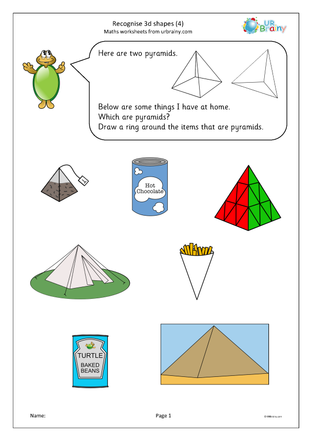 Preview of 'Recognising 3D shapes (4)'