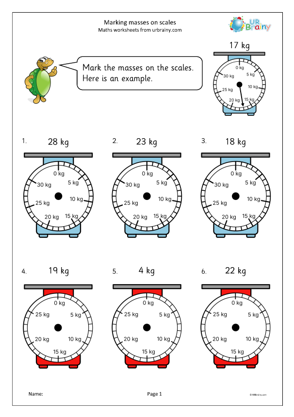 Preview of 'Marking masses on scales'