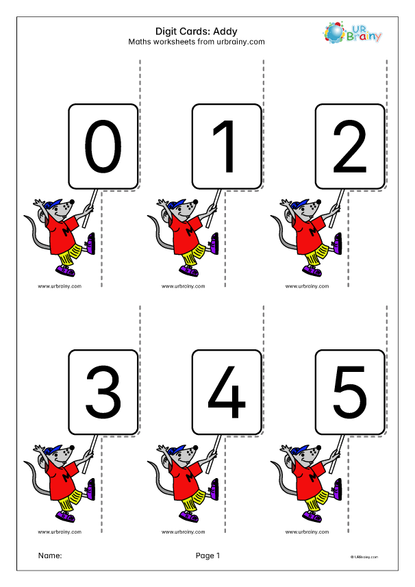 Preview of 'Digit cards: Addy'