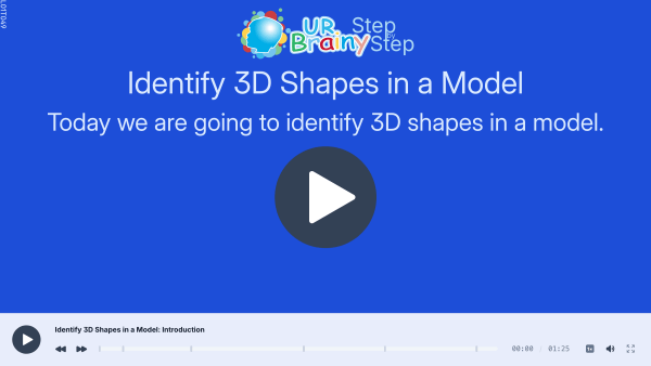 Preview of 'Identify 3D shapes in a model'