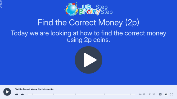Preview of 'Find the correct money (2p)'