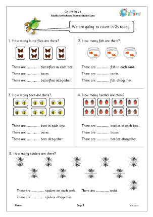 Preview of worksheet Count In 2s