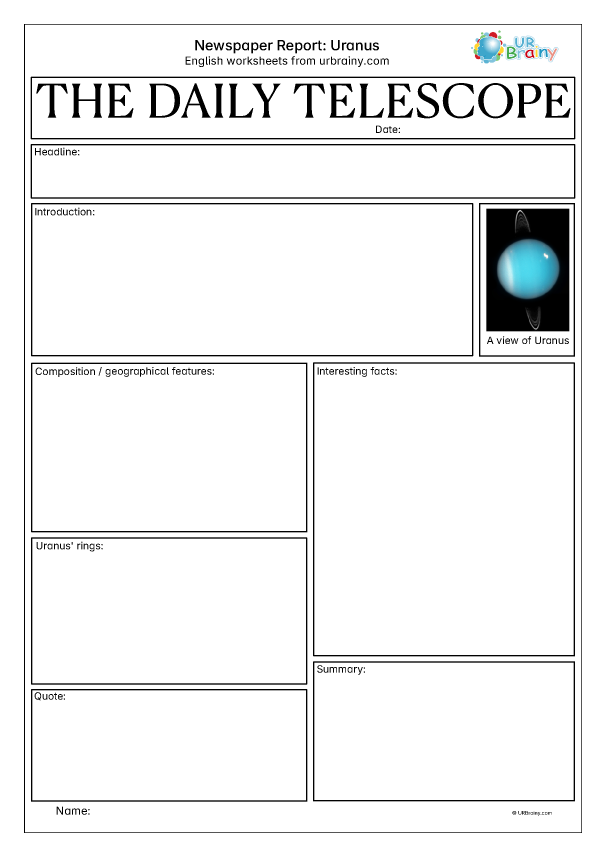 Preview of 'Newspaper report: Uranus'