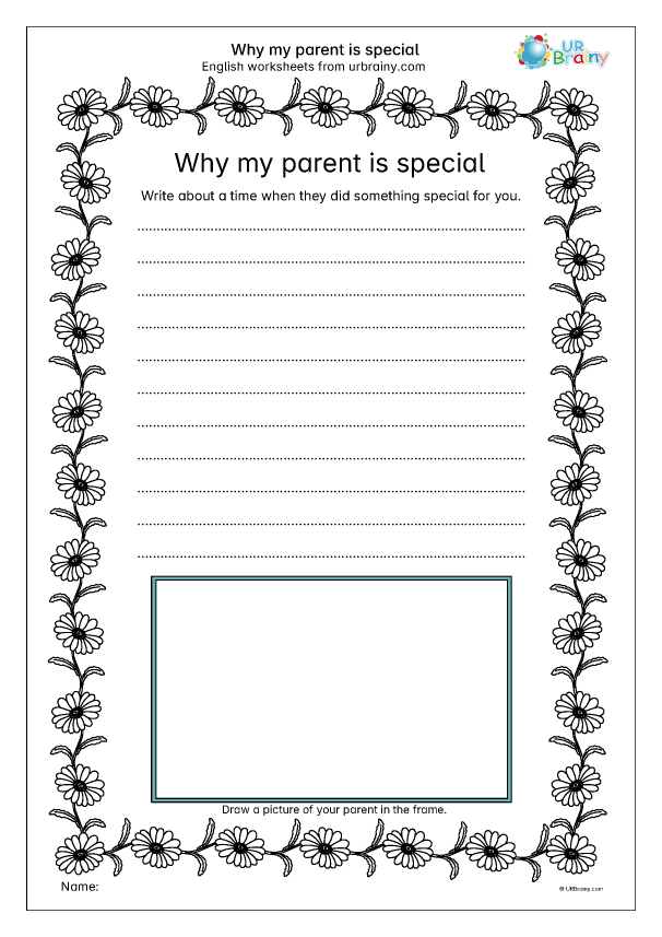 Preview of 'Why my parent is special'