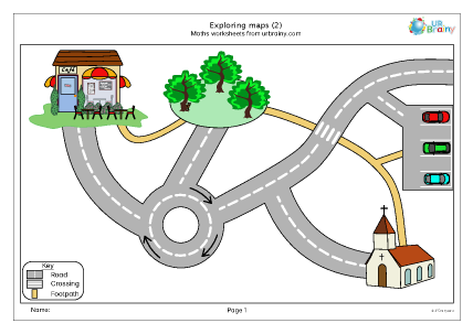 Preview of worksheet Exploring maps (2)