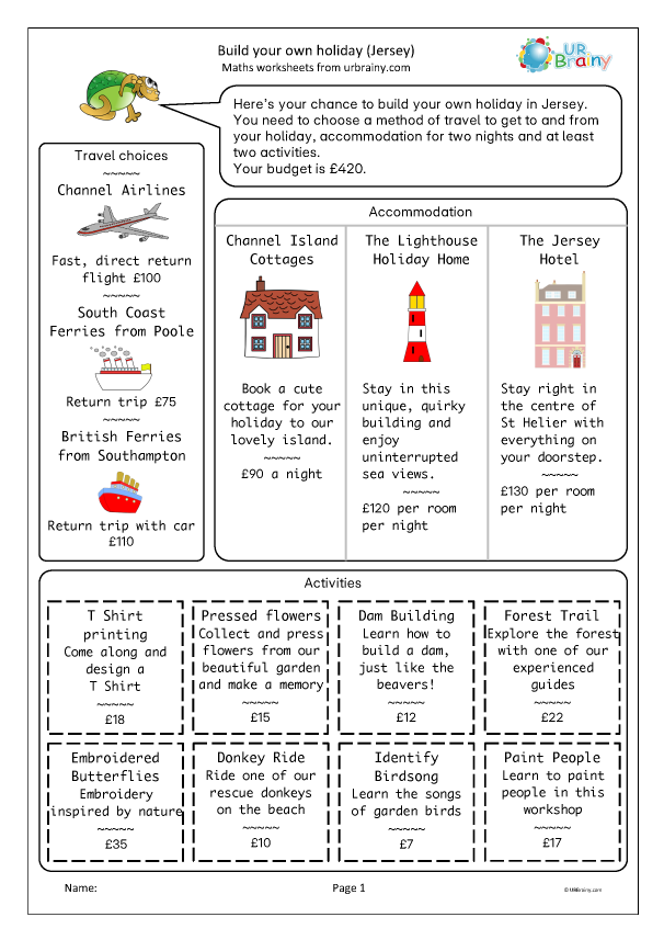 Preview of 'Build your own holiday: Jersey'
