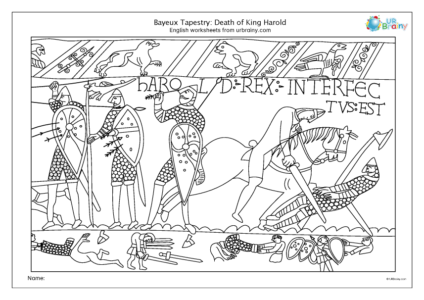 Preview of 'Bayeux Tapestry: death of King Harold'