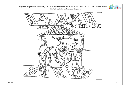 Preview of worksheet Bayeux Tapestry: William and Bishop Odo