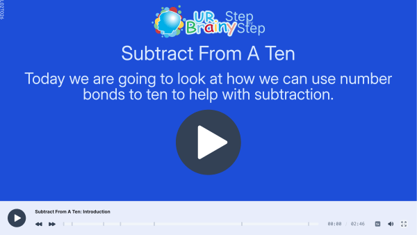 Preview of 'Subtract from a ten'