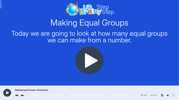 Preview of 'Making equal groups'
