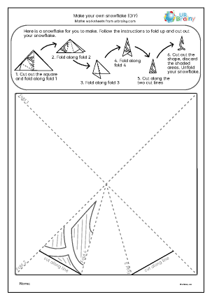 Preview of worksheet Snowflake 1