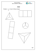 Fraction Worksheets for Year 2 (age 6-7)