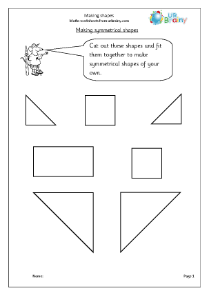 Preview of worksheet Making shapes