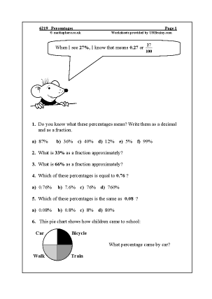 Percentages