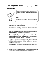 Problem solving homework year 4