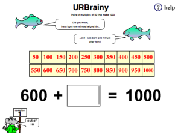 Preview of 'Pairs of Multiples of 50 that Make 1000'