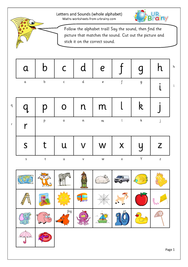 More Letters and Sounds - Letters and Sounds by URBrainy.com