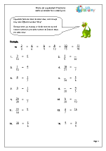 fraction and decimal worksheets for year 6 age 10 11