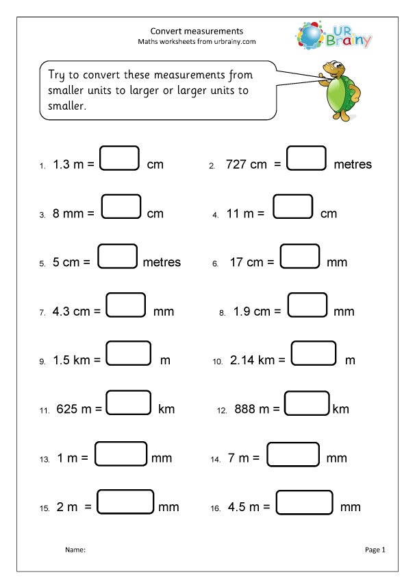 Converting Measurements Worksheet Pdf