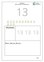 Reading and Writing Numbers Maths Worksheets for Year 1 (age 5-6)