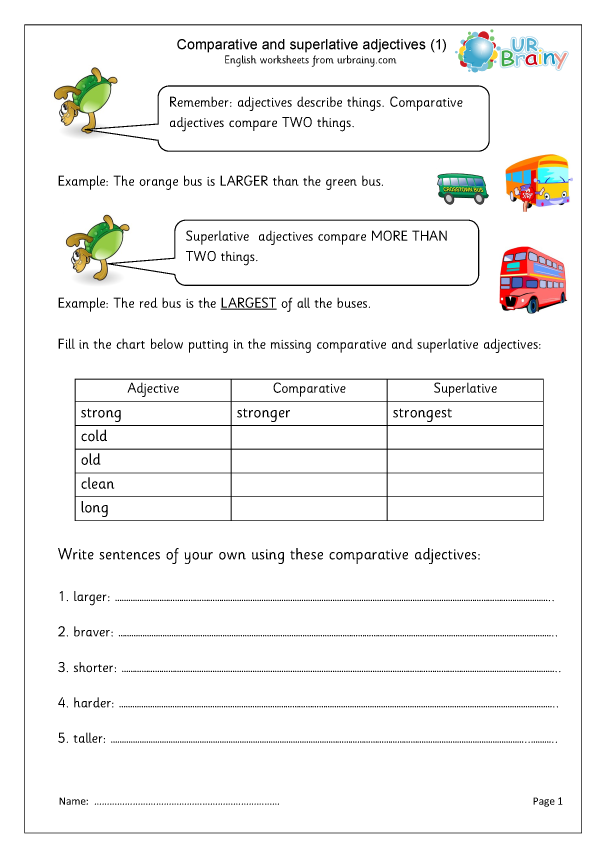 Preview of 'Comparative and superlative 1'