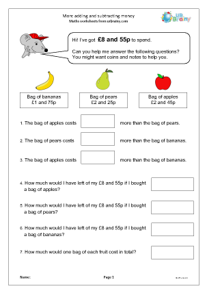 Year 3 Mental Arithmetic & Grammar Pack (Ages 7-8) - 5 Workbooks For Home Learning