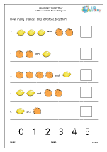 counting maths worksheets for later reception age 4 5