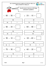 Two Digit Subtraction Without Regrouping Worksheet Math
