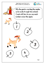 Early Counting Maths Worksheets for Early Reception (age 4-5)