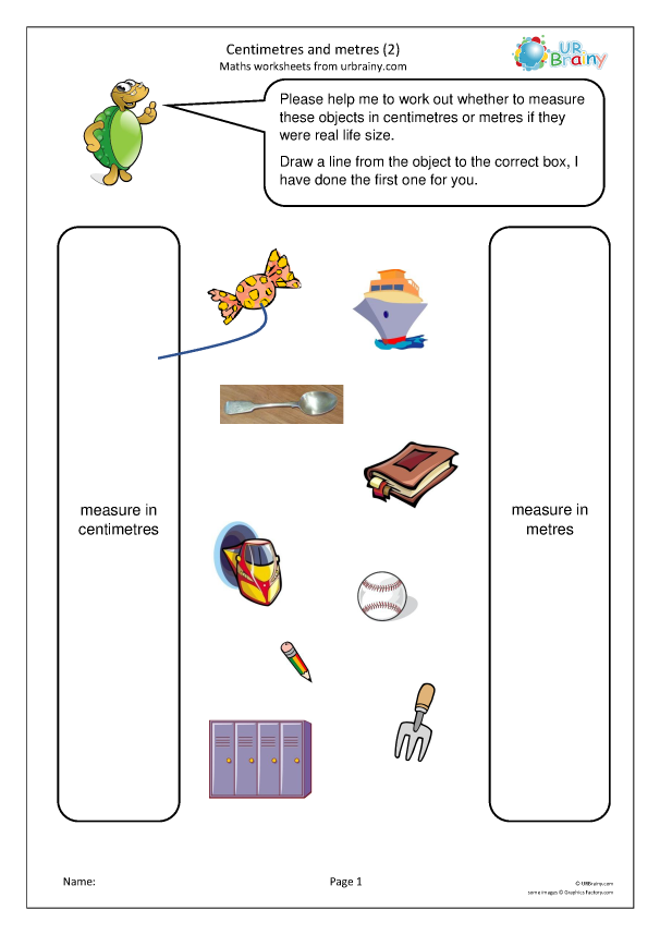 Centimetres And Metres 2 Measurement By URBrainy