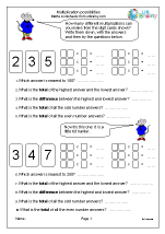 year 4 maths worksheets age 8 9