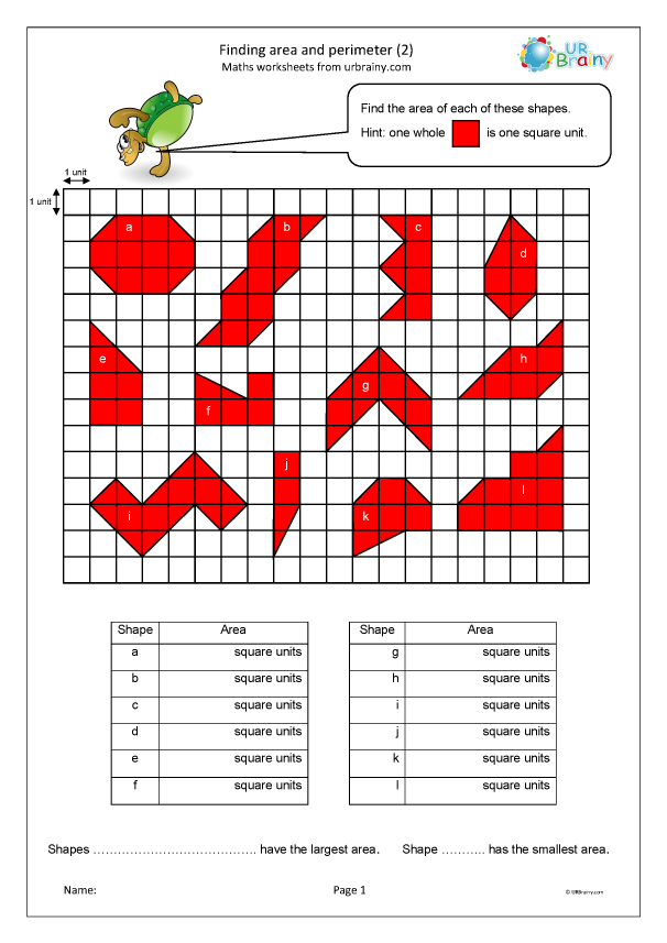 Worksheets Perimeter Of Squares