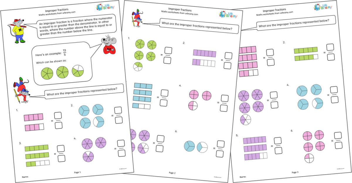 Year 4: Improper Fractions